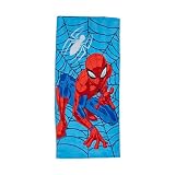 Serviette Spider-Man pour enfants et adolescents, super douce, absorbante, douche, natation, plage, 300 g/m², 100 % coton, 71,1 x 147,3 cm