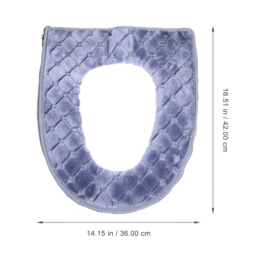 Funda de asiento de inodoro acolchada y protector sanitario lavable para baño 3