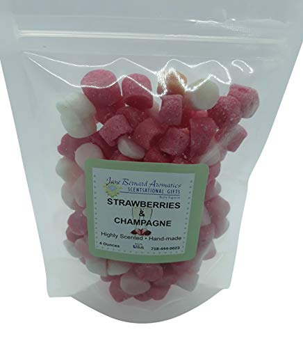 Scented Hand Crafted Tart Melts Wax Potpourri_4 Oz Bag Strawberries & Champagne by Jane Bernard