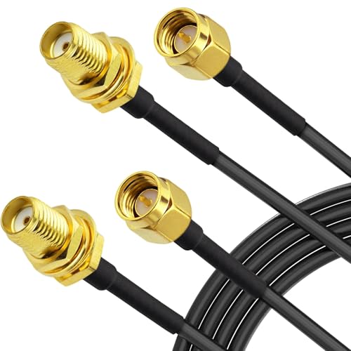 Superbat Câble Rallonge SMA RG174 1m Rallonge Antenne WIFI Mâle vers Femelle Câble d'Extension SMA RF 50Ohm pour 4G LTE, Routeur, Antenne WIFI/GPS/4G, Modem...