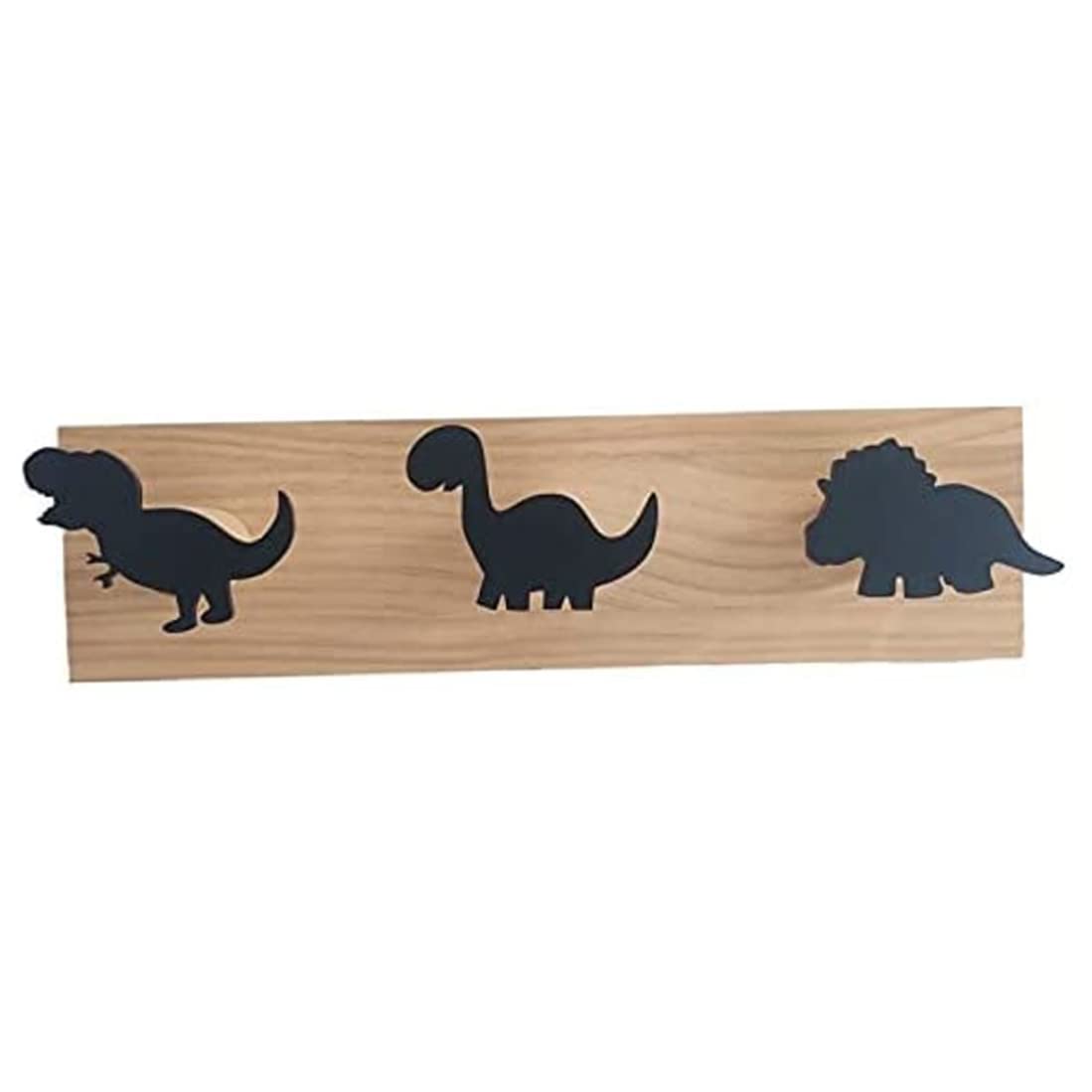 Tsawntd Children's Dinosaur Wall Mounted Coat Hooks Wooden Door Coat Rack for Boys Bedroom Nursery Playroom Decoration