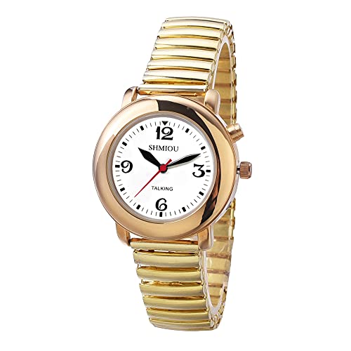 SHMIOU Montre parlante Femme à Quartz