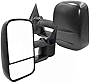 AERDM New Pair Towing Mirrors Manual Operated Textured Black Telescoping Trailer Side Mirrors Fit Chevy/GMC/Cadillac Silverado Sierra Avalanche Suburban Tahoe Yukon XL Escalade EXT ESV