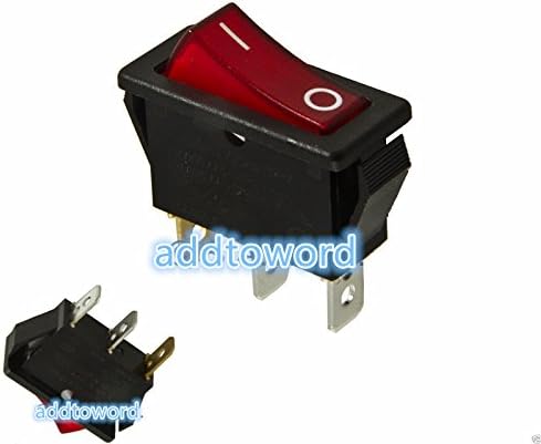 addtoword Rocker Switch Lighted On Off for Electric Fireplaces FMI Desa 120927-24 120 volt