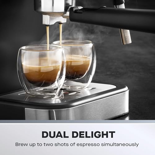 Daewoo 20bar Espresso Coffee Maker With Steam Wand, Barista Quality Coffee, For Ground Coffee - Image 4