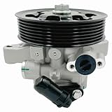 ALADICHE Power Steering Pump with Pulley fit for 2006-2011 Honda Civic 1.8L, OE-Quality Power Assist Pump 21-5456