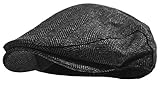 Wonderful Fashion Men's Herringbone Wool Tweed Newsboy Ivy Cabbie Driving, No Color, Size No Size