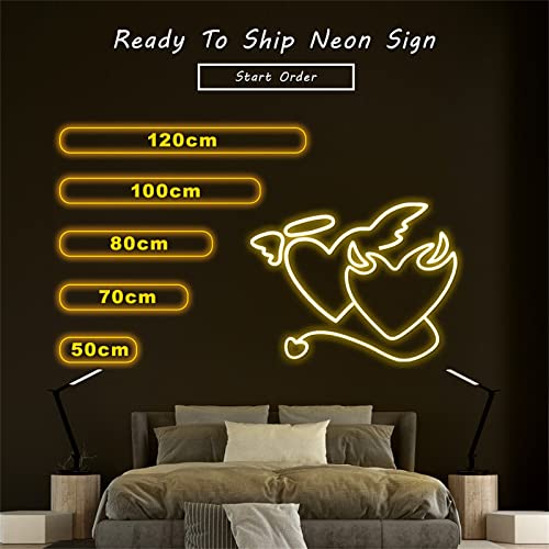 HUSTLE LED Neon Teken Nieuwigheid Licht Muur Art Decoratieve Muur Opknoping Teken voor Slaapkamer Woonkamer Kinderkamer Party Home Decor Neon Nachtlampje USB Aangedreven Grote 19.7x4.9 inch Wit