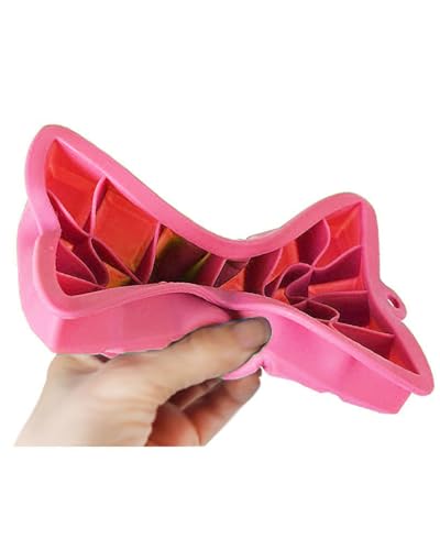 Molde de silicona para hielo 24 compartimentos rosa miniatura 3