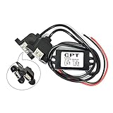 Q-BAIHE Caricabatteria da 12V a 5V 3A Dual USB Power Module Car Phone DC-DC Step-Down Module