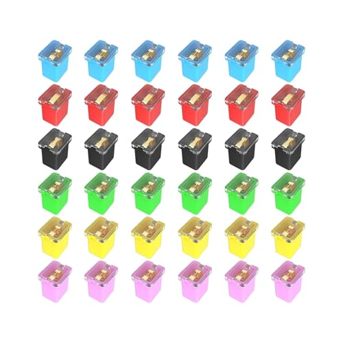 36PCS Fuse Assortment Kit Automotive Low Profile Box Shaped Micro Cartridge Fuses Pickup Trucks Cars miniatura 1