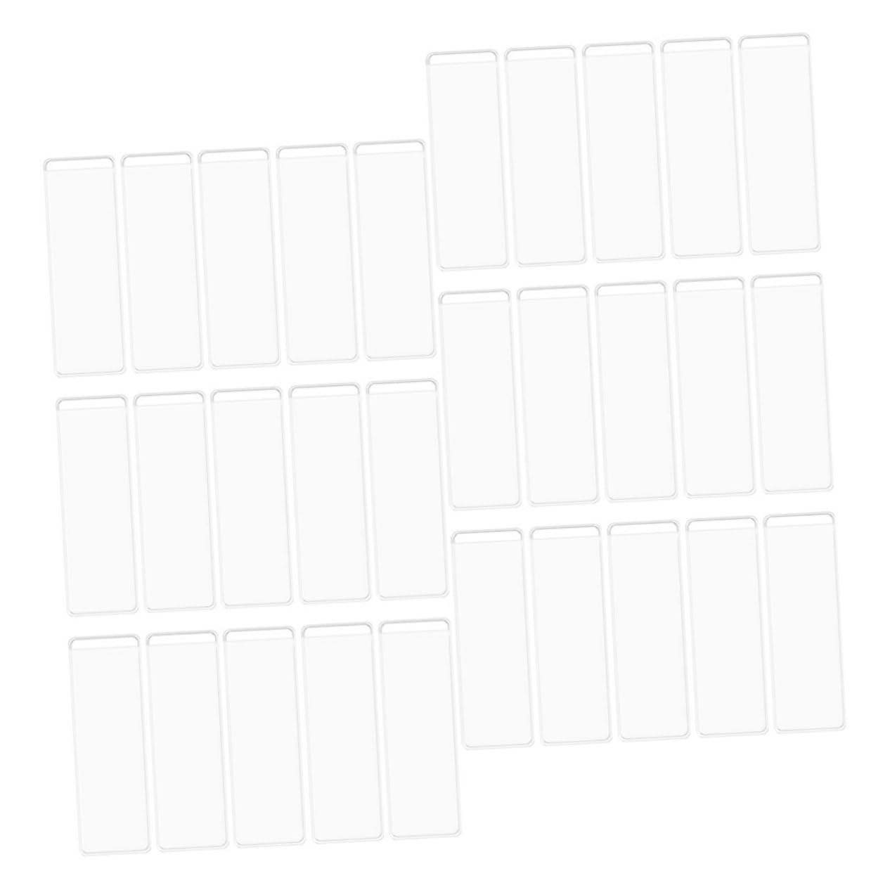 Lot De 200 Protège-cartes Adhésifs Puissants Porte-cartes De Visite Porte-étiquettes Autocollantes Pour Lorganisation Des Dossiers