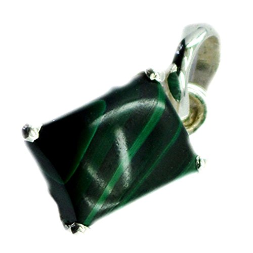Pendentif malachite naturel et argent sterling pour création bijoux femme