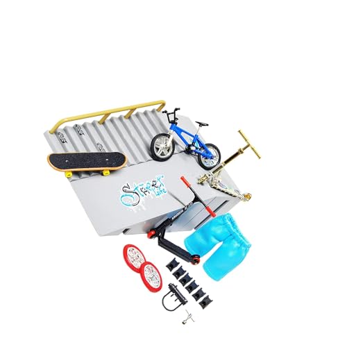 kesurpae Ensemble d'accessoires pour Rampe de Skateboard Comprenant des pièces de Rechange et des Outils pour réparations Rapides. Mini rampes Trottinette pour Enfants, Planche à roulettes, vélo