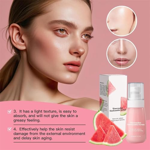 Sérum hydratant niacinamide pastèque pour un teint éclatant et repulpé