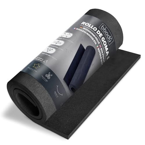 Bibodu Rollo Goma Eva Negra 10mm Grosor Tamaño 99 X 37cm, Densidad 80kg M3 Goma Eva Color Negro Para Manualidades Diy, Disfraces Cosplay, Halloween Apto Niños Y Niñas