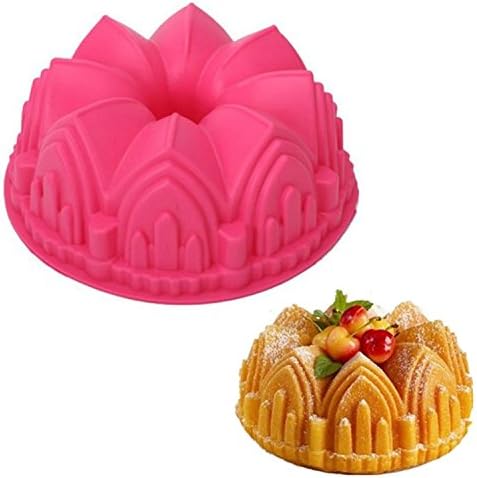 Silicone Collection Cathedral Bundt Pan Chiffon Savarin Cake Mold Decoration Baking Tool Home Kitchen Supplies
