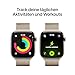 Apple Watch Series 11 GPS + Cellular 42 mm Smartwatch mit Titangehäuse in Gold und Milanaise Armband in Gold, Schlafindex, Fitnesstracker, Gesundheitsüberwachung, Always-On Display, Wasserschutz