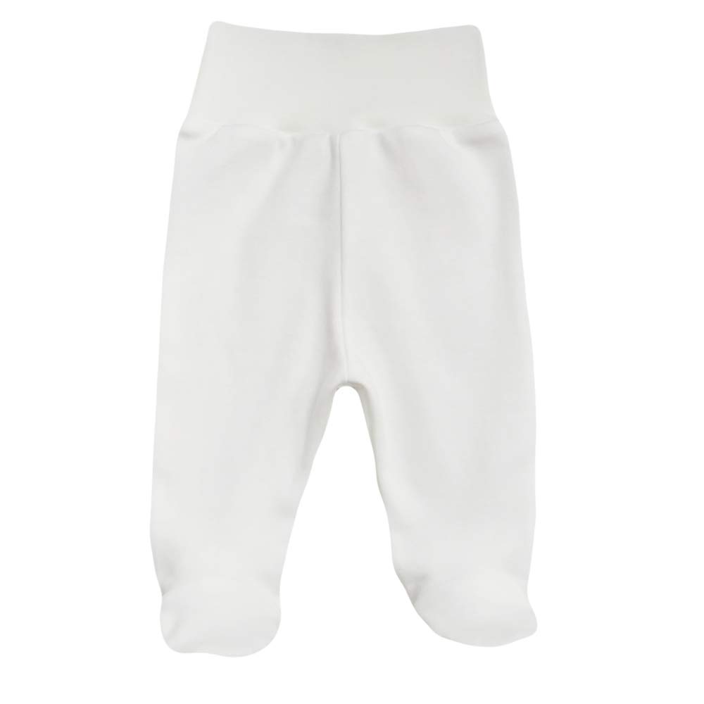 MEA BABY Unisex Baby Hose mit Fuß aus 100% Bio-Baumwolle im 3er Pack. Baby Strampelhose mit Fuß. Babyhose mit Fuß Jungen Baby Hose mit Fuß Mädchen.