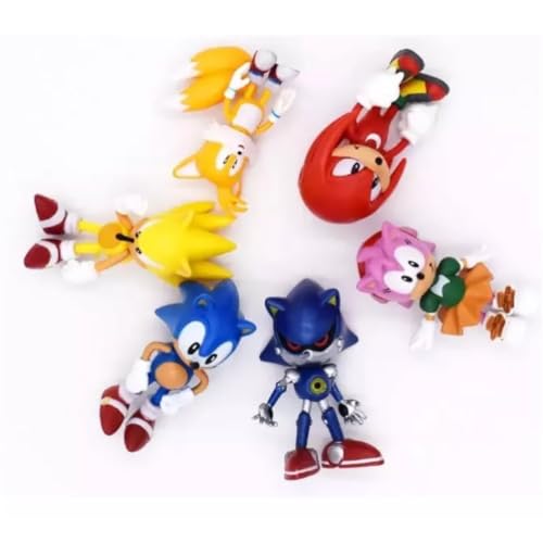 Kit Sonic Bonecos 6 Miniaturas Action Figure
