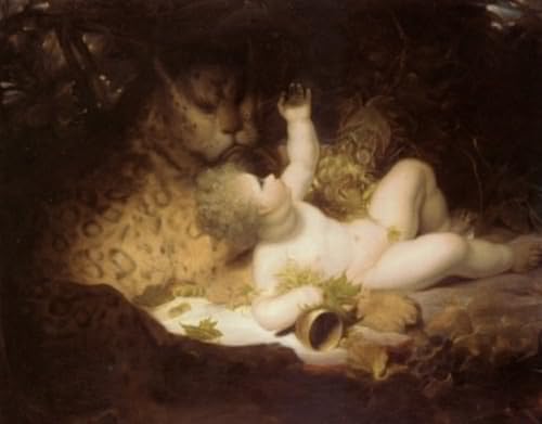 Pintura Il Bambino Bacco Richard Westall para decorar su despacho con arte en lienzo elegante
