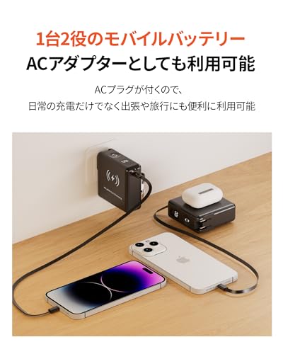 Raydyn PD65W コンセント一体型モバイルバッテリー 20000mAh の商品画像 1