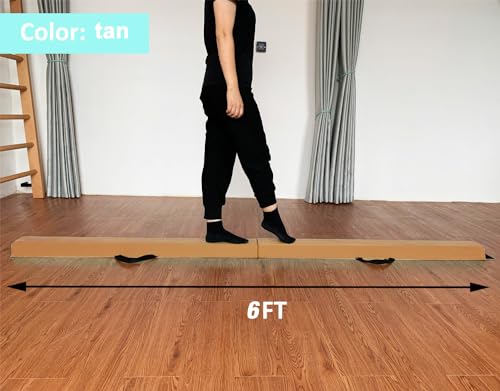 Image of Marfula 6 FT / 8 FT / 9 FT Folding Gymnastics Beam Foam Balance Floor Beam