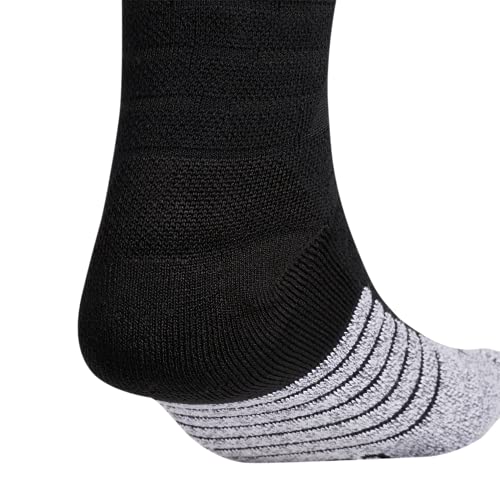 Adidas Unisex-Adult Adizero Football Cushioned Over The Knee Socks (1-Pair), Black/White, Large #TOP2