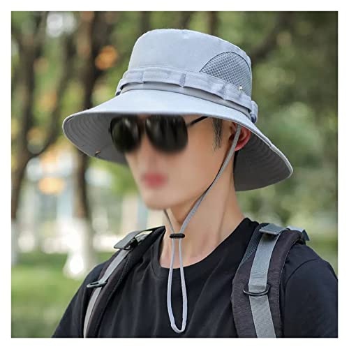 Chapeau de soleil homme à grand bord pour été, respirant et polyvalent