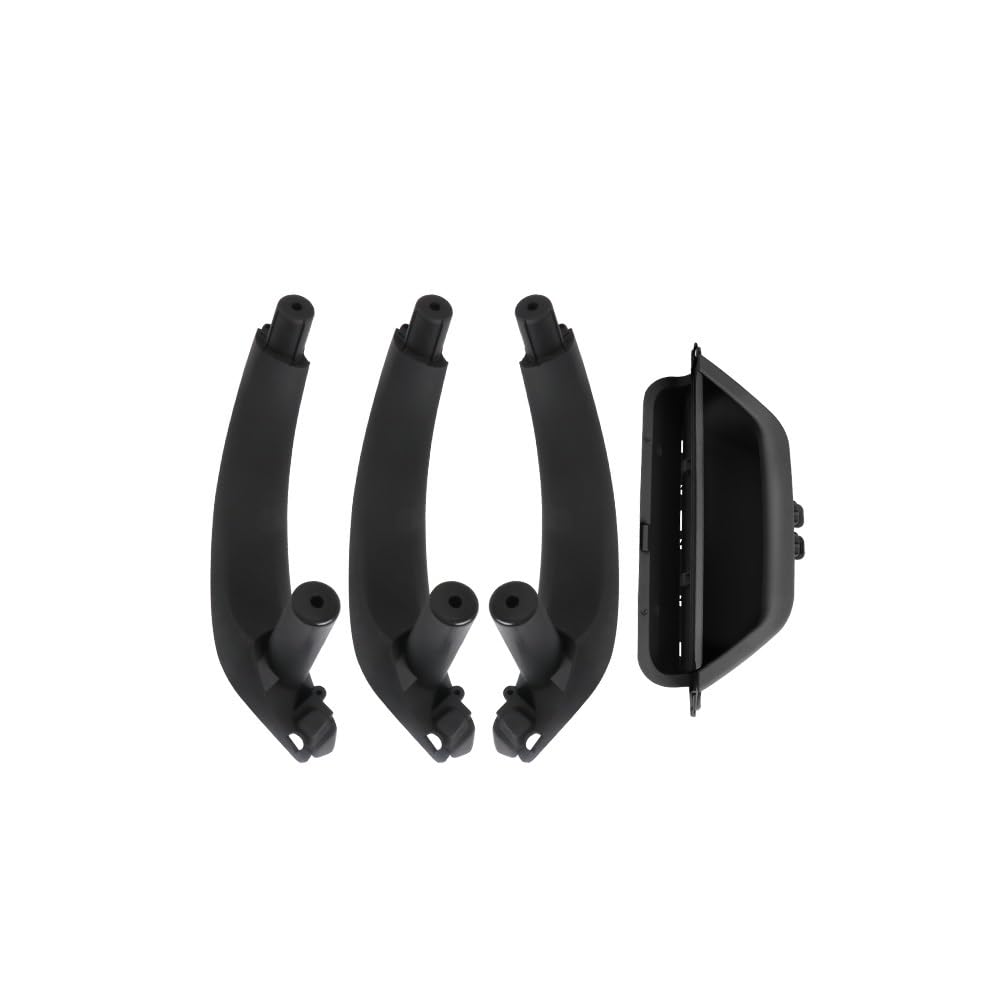 Pibid Car Inner Handle Car Interior Door Handle Inner Panel 51419209216 for X3 for X4 for F25 for F26(Black RHD 1 Set)