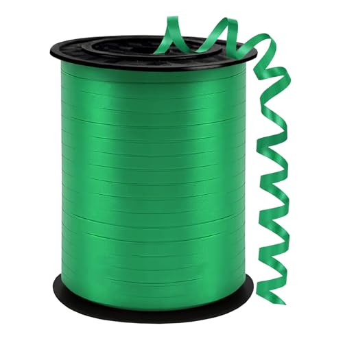 Green Curling Ribbon 500 Yards Ribbons for Crafts 1/5 Inch Ribbon Balloon String Party Decoration Ribbons for Florist Flower Bows for Graduation Supplies