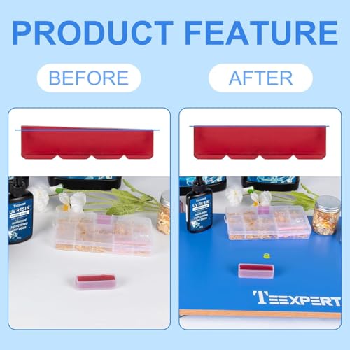 Image of Teexpert Leveling Table for Epoxy Resin: 22.8''x 15''Adjustable Height & Tilt Angle High-Precision Board,No-Installation Required Nonstick Surface Multipurpose for Art Creation Resin Accessories Tool
