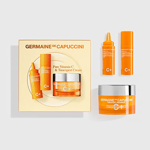 Germaine de Capuccini - Pack Pure Vitamin C & Timexpert Cream | Serum Pure C10 Timexpert Radiance C+, 2x15ml & Crema Antioxidante Iluminadora Timexpert Radiance C+, 50ml