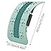 LOKLNEYK Lumbar Support Board Lumbar Back Cracker with Magnet Massager Fitness Workout Spine Deck Stretching Equipment for Gym Apartment Dorm Offices Living Room Bedroom Home(Light Green)