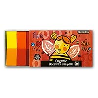 FILANA (12 Block Crayons) Organic Beeswax Block Crayons, Natural, Non Toxic, Handmade in the US, No Paraffin or Petroleum Waxes, Rich Colors, Glide Easily
