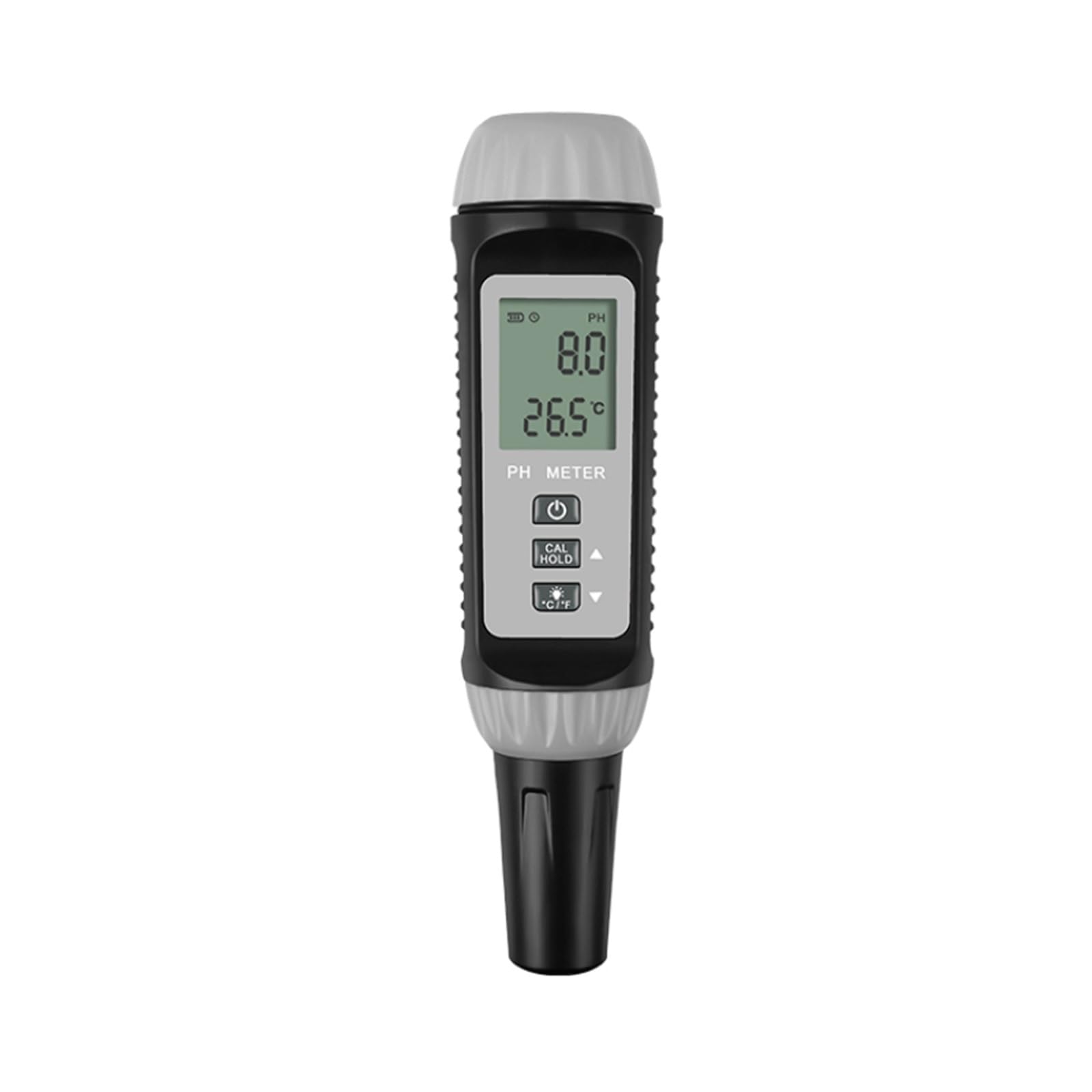 Medidor de Prueba Temperatura pH Bolígrafo Digital Pantalla Dual Comprobación Precisa Sencilla