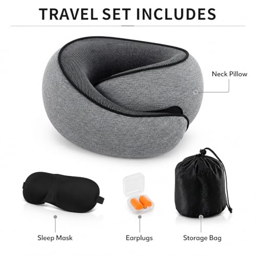 Almohada Viscoelástica de Viaje U-SOFT Portátil miniatura 2