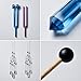 Crystal Healing Tuning Fork Set with Healing Crystals, Purple and Blue Set, Storage Pouch,Multi-Frequency Tuning Fork Kit for Sound Therapy, Meditation,Chakra Balancing, and InstrumentTuning