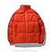 Men Cotton Padded Down Jacket Men Fashion Clothing Winter Solid Color Streetwear Fashion Trends Warm Coat Men Black XXXL