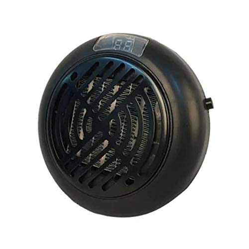 Mini Space Fan Heater tragbare Plug-in Elektro-Wand-Steckdose Furnace-Wärmer for Office Home 900W Werkzeugmaschine (Farbe : Black)