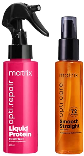 Matrix Opti.Repair Professional Porosity Spray & MATRIX Opti.Care Professional ANTI-FRIZZ Hair Serum Combo