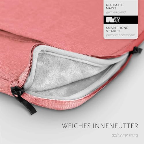 Funda Surface Laptop Go 3 impermeable moex rosa con bolsillo para accesorios portátil 3