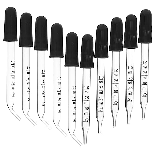 SOLUSTRE 1ml Medicine Dropper Pipette Essential Oil Pipette Dropper 20pcs Calibrated