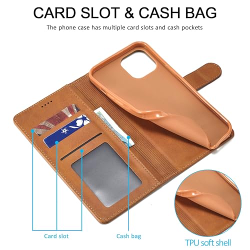 Coque compatible iPhone 12 antichoc avec support vidéo et porte-carte