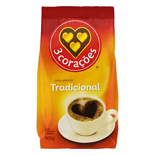 3 Corações Café Torrado E Moído Tradicional Pacote 500G