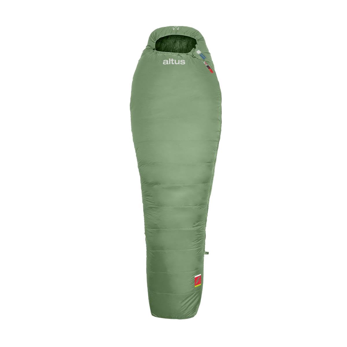 Andes 1500 K30 | Altus | Saco de Dormir | Saco de Dormir de Pluma | -12°C, -20°C,-44°C | Verde