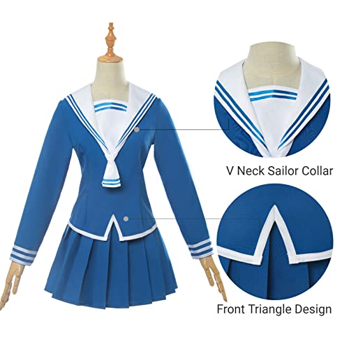 Nuoqi Tohru Honda Cosplay Costume Fruits Basket Tohru Cosplay Outfit Anime Japanese School Girls Sailor Uniform Suit L #TOP2
