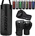 RDX Kinder Boxsack 2ft und Boxhandschuhe Set, Gefüllt Junior Kara Sandsack für Boxen, Kampfsport Kickboxen, Muay Thai, MMA Training, Punchingsäcke Handschuhe (MEHRWEG)