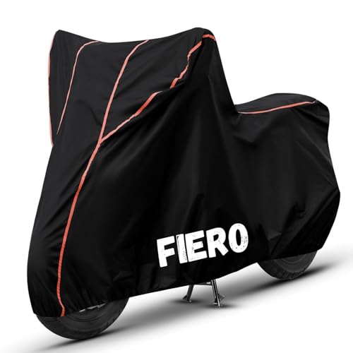Image of Bike Cover for Fiero 100% Waterproof, Dustproof & Scratch Resistant| Fully Bottom Elastic UV Resistant Heavy Duty Body Cover | All Weather Outdoor Use