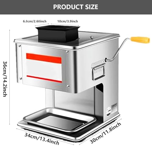 Cortadora eléctrica de carne UYCVT en acero inoxidable miniatura 6